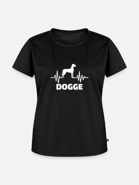 Dogge - Frauen Premium Bio T-Shirt - Schwarz