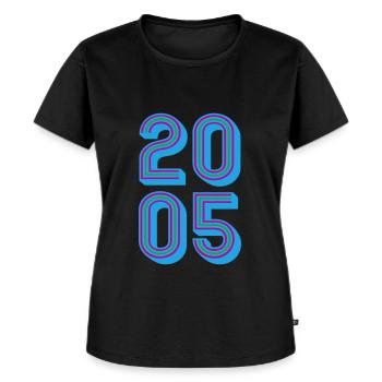 2005 Année de naissance | Couleurs changeantes - T-shirt Premium bio Femme - noir - Devant - Selfina (174cm)