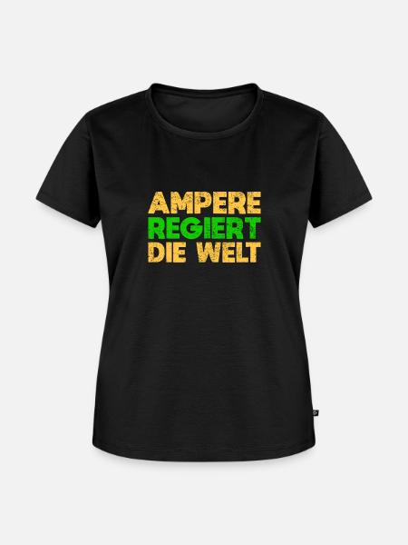 Ampere Regiert Die Welt - Frauen Premium Bio T-Shirt - Schwarz