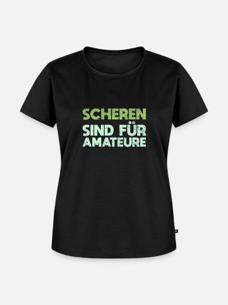 Scheren Sind Für Amateure - Frauen Premium Bio T-Shirt - Schwarz