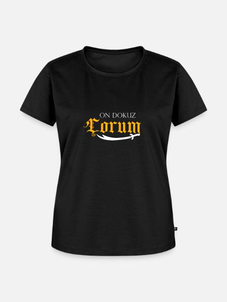 Çorum gold - Frauen Premium Bio T-Shirt - Schwarz