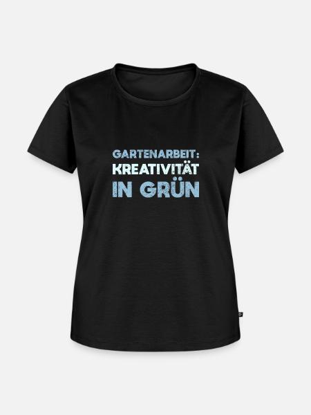 Gartenarbeit: Kreativität In Grün - Frauen Premium Bio T-Shirt - Schwarz