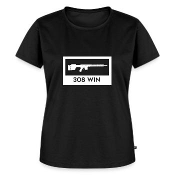 AR10 Sturmgewehr - 308 Win - DMR - Frauen Premium Bio T-Shirt - Schwarz - Vorne - Selfina (174cm)