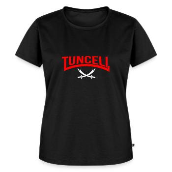 Tunceli alevi - T-shirt Premium bio Femme - noir - Devant - Selfina (174cm)
