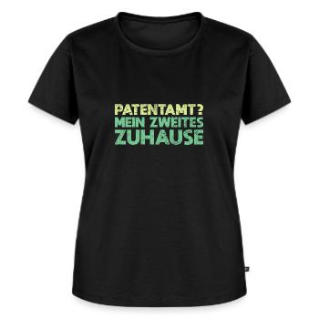 Patentamt? Mein Zweites Zuhause - Frauen Premium Bio T-Shirt - Schwarz - Vorne - Selfina (174cm)