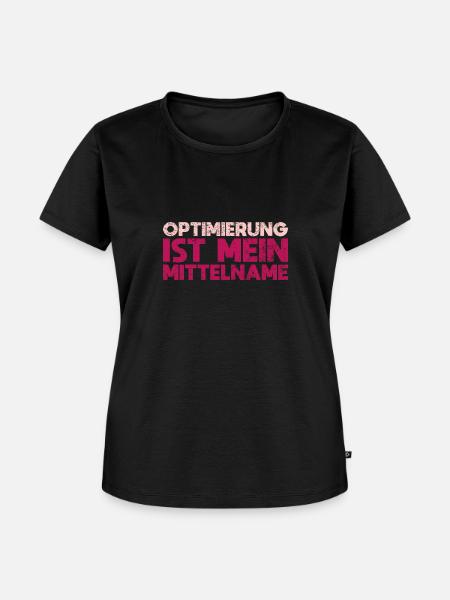 Optimierung Ist Mein Mittelname - Frauen Premium Bio T-Shirt - Schwarz