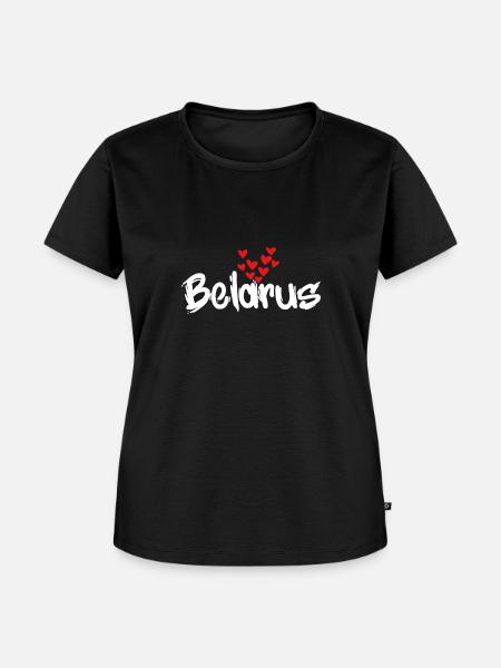 Belarus - Frauen Premium Bio T-Shirt - Schwarz