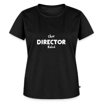 Règles du chef de chœur - Musicien - T-shirt Premium bio Femme - noir - Devant - Selfina (174cm)