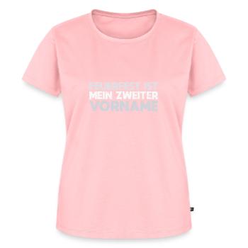 Feuerfest Ist Mein Zweiter Vorname - Frauen Premium Bio T-Shirt - Rosa - Vorne - AI Model Female 172 dark (172cm)