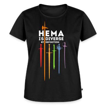 HEMA - Diverse by definition - Women's Premium Organic T-shirt - black - Front - Selfina (174cm)