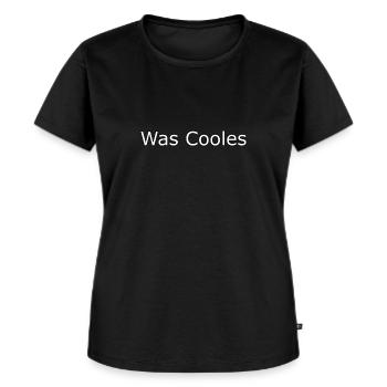 Was Cooles - Frauen Premium Bio T-Shirt - Schwarz - Vorne - Selfina (174cm)
