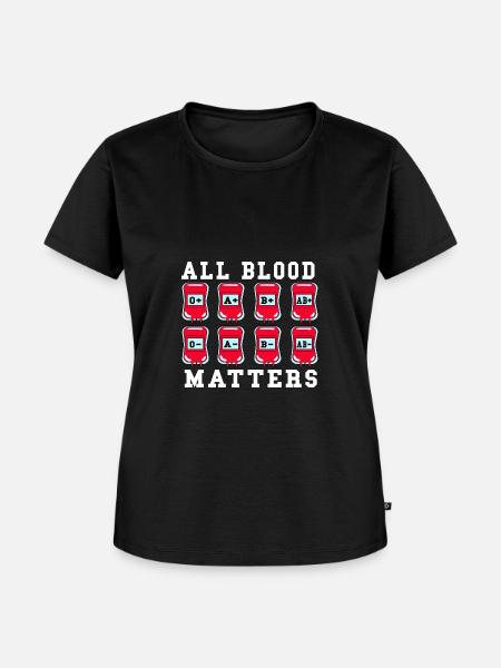 Alles Blut ist wichtig - Frauen Premium Bio T-Shirt - Schwarz