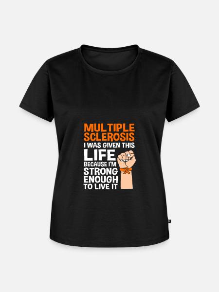 Multiple Sklerose MS - Frauen Premium Bio T-Shirt - Schwarz