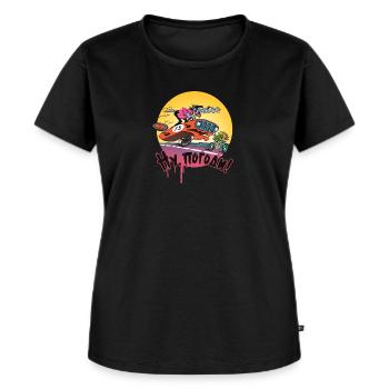 Autojagd Nu Pogodi! - Frauen Premium Bio T-Shirt - Schwarz - Vorne - Selfina (174cm)