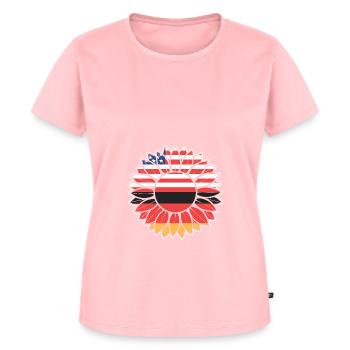 American German - Women's Premium Organic T-shirt - rose - Front - AI Model Female 172 dark (172cm)