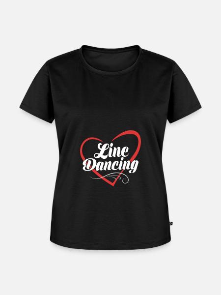 Linedance - Frauen Premium Bio T-Shirt - Schwarz