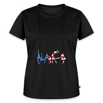 Athlétisme - T-shirt Premium bio Femme - noir - Devant - Selfina (174cm)