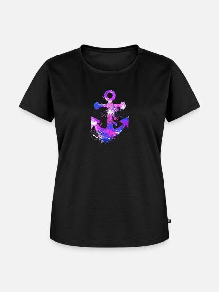 Anker - Frauen Premium Bio T-Shirt - Schwarz