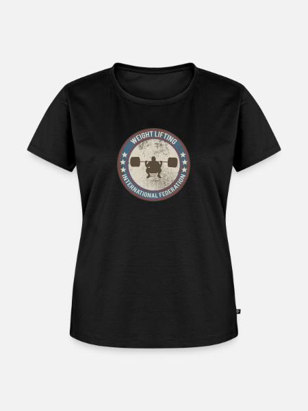 weight lifting - Frauen Premium Bio T-Shirt - Schwarz