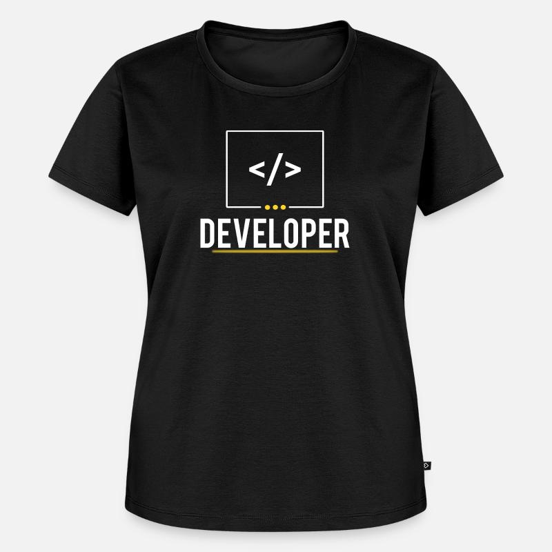 Developer - Women's Premium Organic T-shirt - black