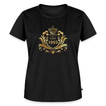 33rd Birthday Semper Verum - Established 08/1992 - Women's Premium Organic T-shirt - black - Front - Selfina (174cm)