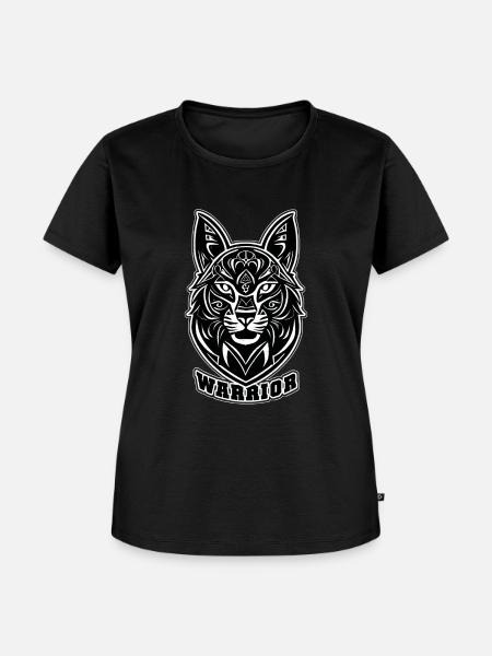 Katzenhundekrieger - Frauen Premium Bio T-Shirt - Schwarz