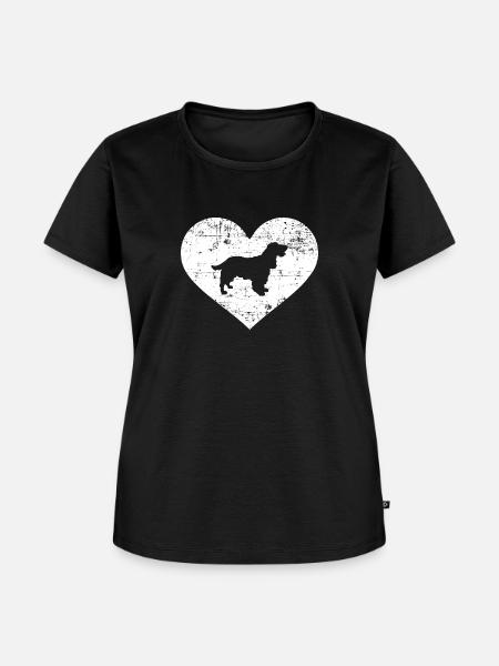 Cocker Spaniel - Frauen Premium Bio T-Shirt - Schwarz