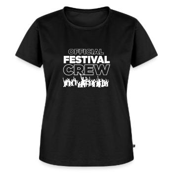 Official Festival Crew - Women's Premium Organic T-shirt - black - Front - Selfina (174cm)