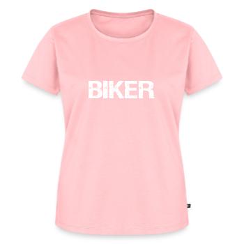Biker - Frauen Premium Bio T-Shirt - Rosa - Vorne - AI Model Female 172 dark (172cm)