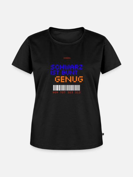 Schwarz ist bunt genug - Frauen Premium Bio T-Shirt - Schwarz