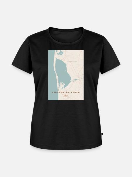 Ringkøbing Fjord Danmark - Frauen Premium Bio T-Shirt - Schwarz