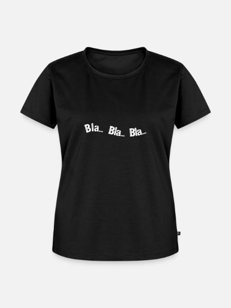Bla Bla Bla - Frauen Premium Bio T-Shirt - Schwarz