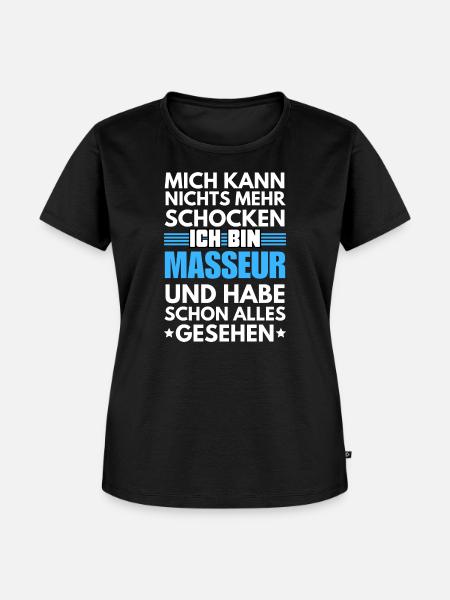Nicht schockbarer Masseur - Frauen Premium Bio T-Shirt - Schwarz