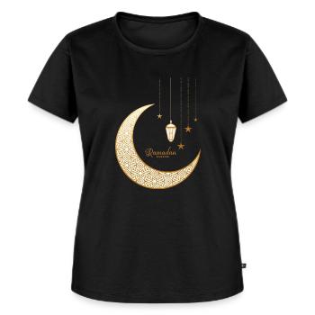 Ramadan Design - Women's Premium Organic T-shirt - black - Front - Selfina (174cm)