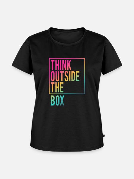 Think outside the Box - Frauen Premium Bio T-Shirt - Schwarz