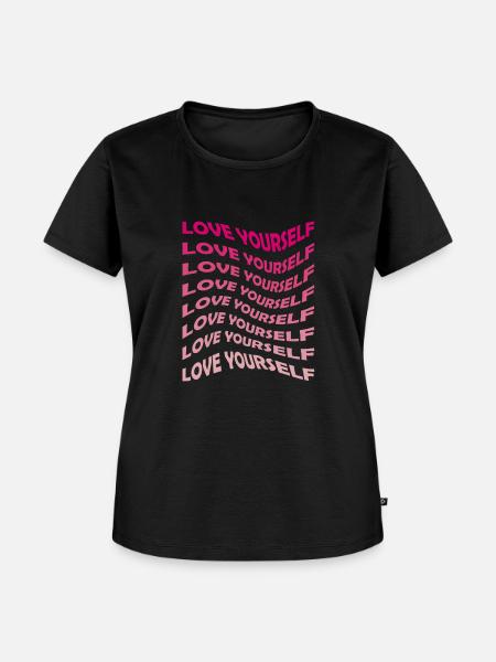Sich selbst lieben - Frauen Premium Bio T-Shirt - Schwarz