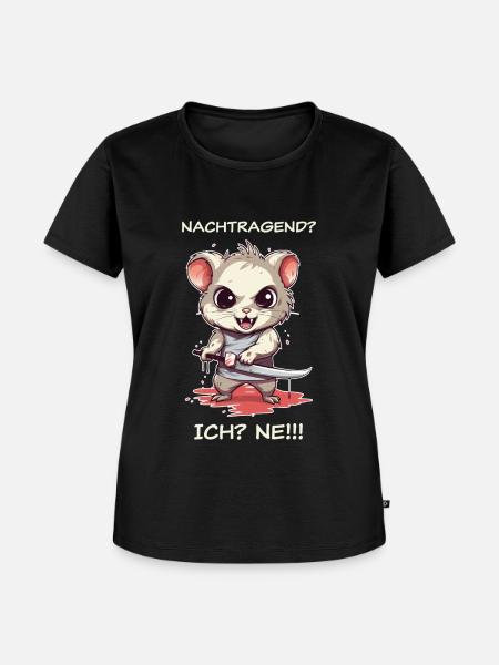 Nachtragend? Ne! - hell - Frauen Premium Bio T-Shirt - Schwarz