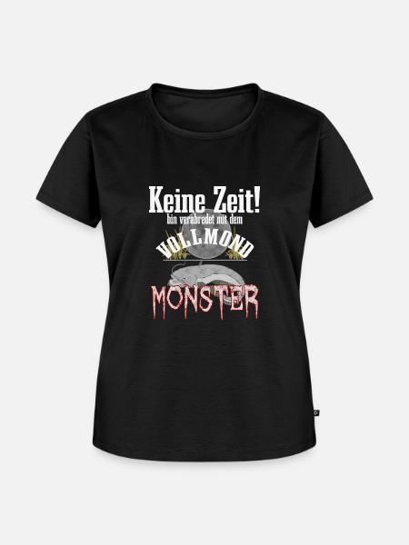 Wels Angeln - Frauen Premium Bio T-Shirt - Schwarz