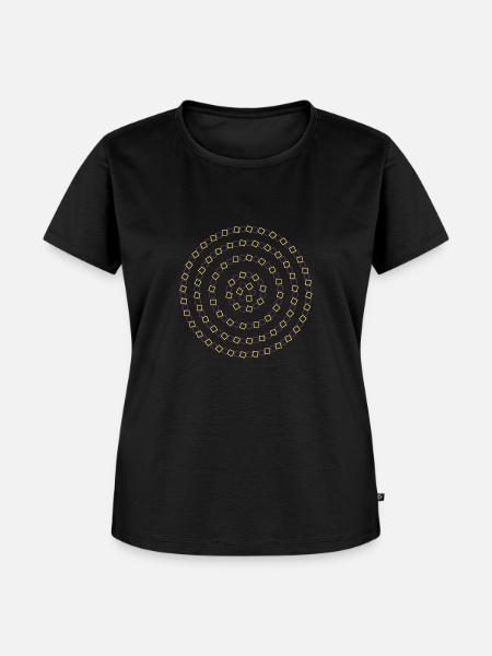 Optische Täuschung Spirale - Frauen Premium Bio T-Shirt - Schwarz