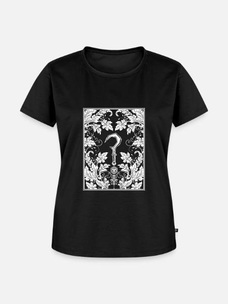 Druiden-Botanik-RPG-Spiel - Frauen Premium Bio T-Shirt - Schwarz