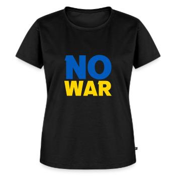 No War Peace World Peace Ukraine - Women's Premium Organic T-shirt - black - Front - Selfina (174cm)