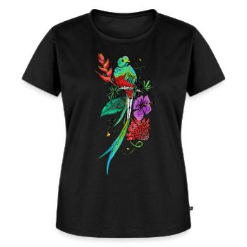 Quetzal - Women's Premium Organic T-shirt - black - Front - Selfina (174cm)