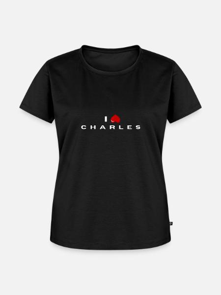 Ich hasse Charles - Frauen Premium Bio T-Shirt - Schwarz