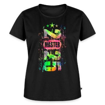 Master 2025 bunt - Frauen Premium Bio T-Shirt - Schwarz - Vorne - Selfina (174cm)