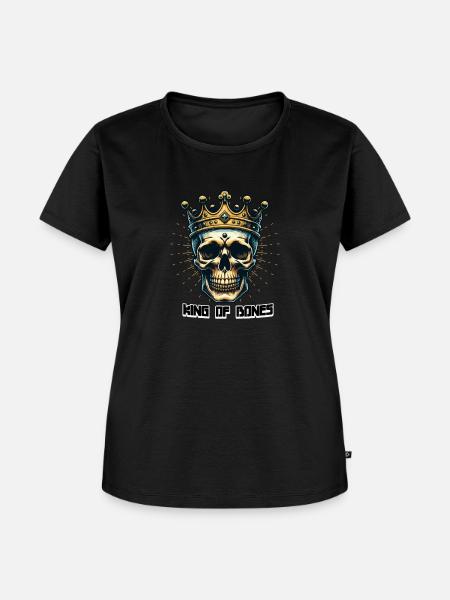King of Bones - Frauen Premium Bio T-Shirt - Schwarz