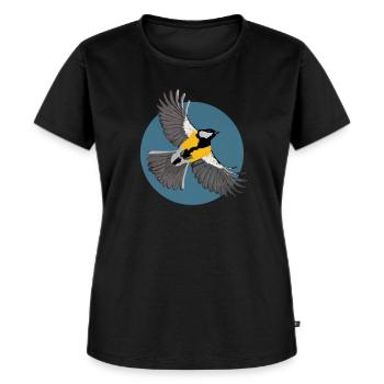 Génial - T-shirt Premium bio Femme - noir - Devant - Selfina (174cm)