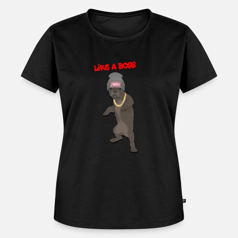 Comme un boss - T-shirt Premium bio Femme - noir