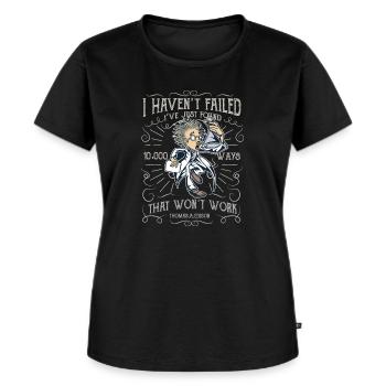 Un scientifique en ruines mad scientist - T-shirt Premium bio Femme - noir - Devant - Selfina (174cm)