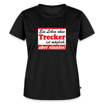 Tractor , Tractor , Agricultural Machinery, Life Senseless(25) - Women's Premium Organic T-shirt - black - Front - Selfina (174cm)