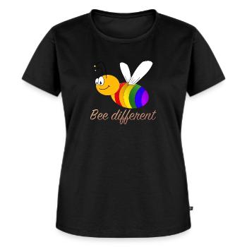 Bee different - Women's Premium Organic T-shirt - black - Front - Selfina (174cm)